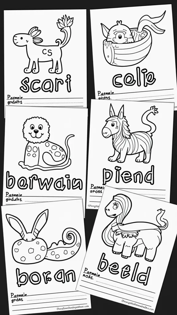 free sight word coloring pages